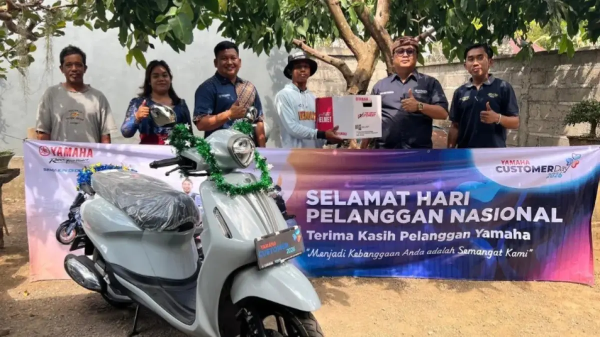 Program menarik dari Yamaha saat hari Pelanggan Nasional. (YIMM)

