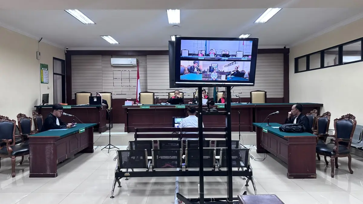 Sidang perdana kasus kredit fiktif.