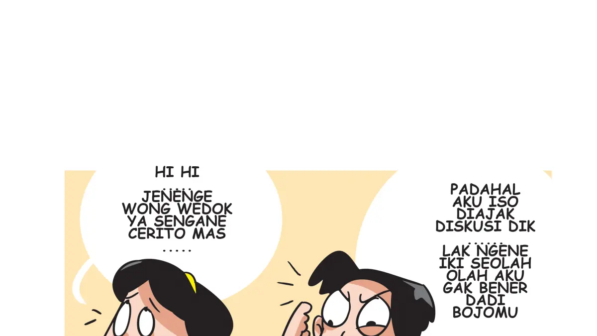 Ilustrasi seneng curhat berujung pegat. (Afrizal Syaiful M/JPRK)