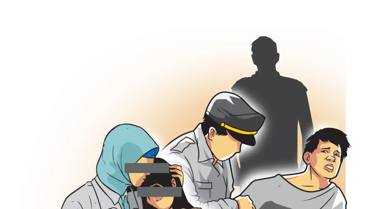 Ilustrasi pencabulan ayah tiri kepada anak tiri dan mertua. (Afrizal Syaiful M/JPRK)