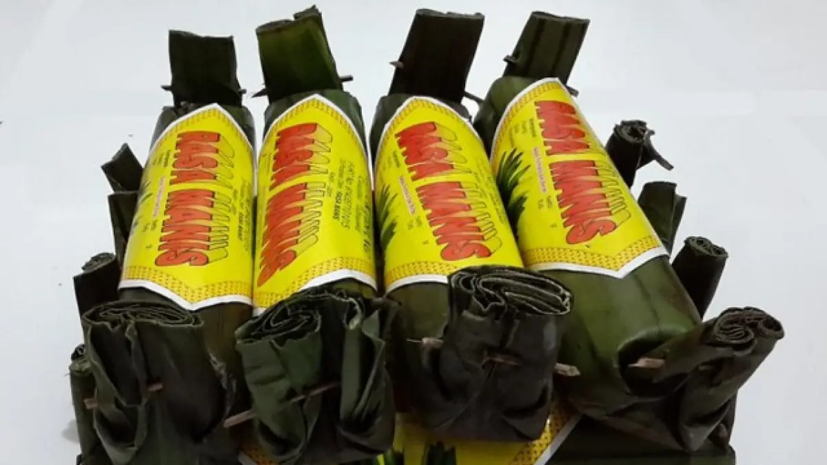 Getuk pisang khas Kediri yang dibungkus daun pisang. (Website Resmi Pemkot Kediri)