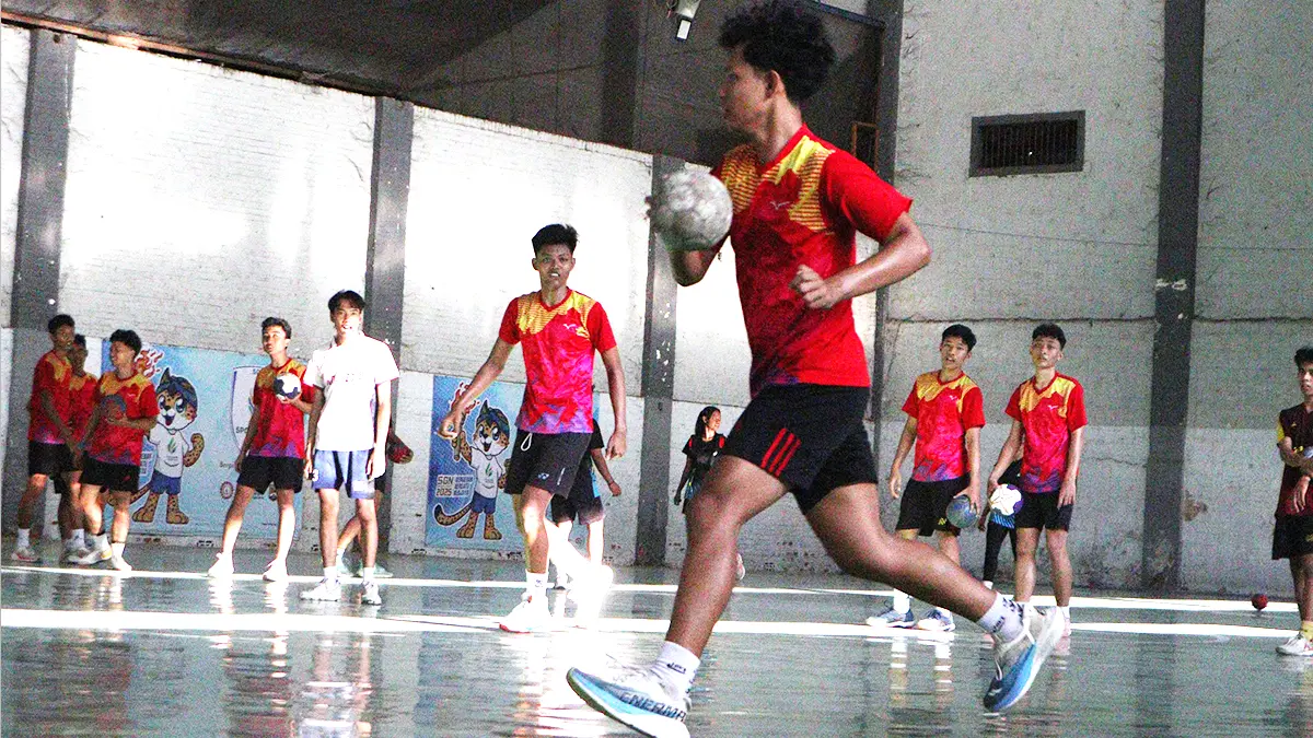 Handball Kota Kediri. (FOTO: Emilia/JPRK)