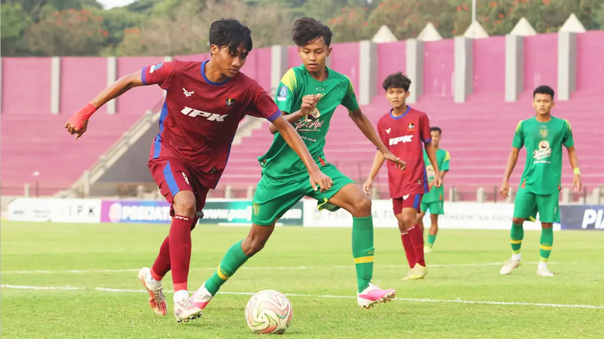 Inter Kediri dalam laga final Piala Soeratin U17 Jawa Timur. (FOTO: Inter Kediri)