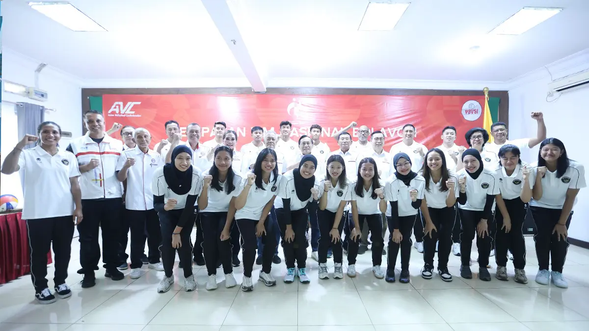 Skuad timnas voli putri Indonesia. (FOTO: PBVSI)