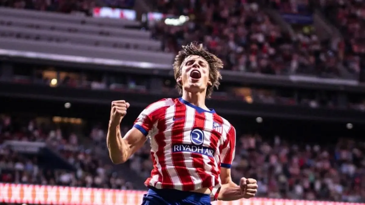 Aksi selebrasi pemain Atletico Madrid. (sumber: @nogueirafoto)