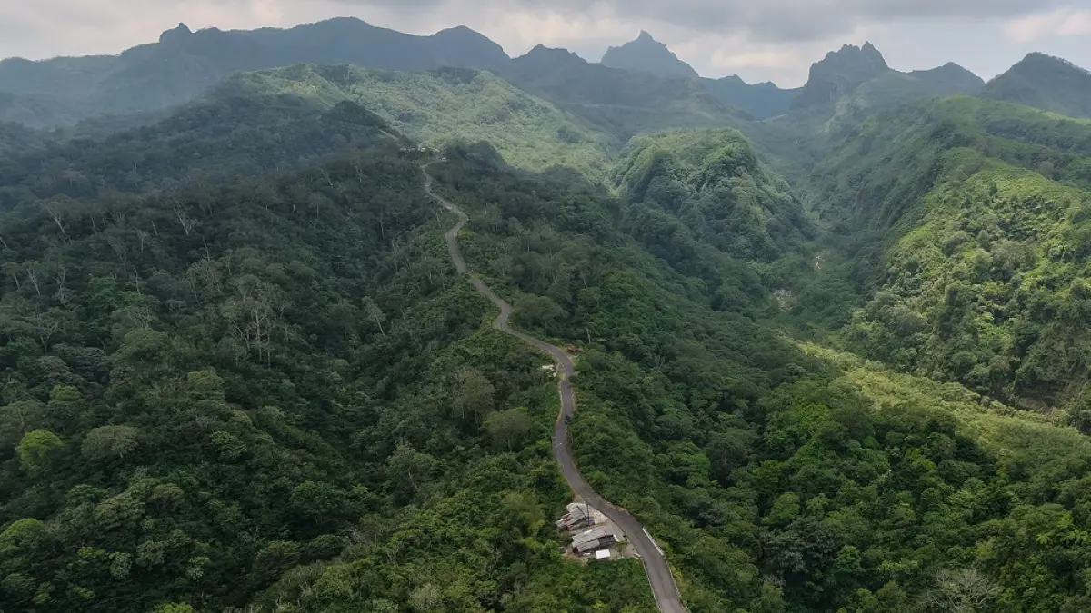Foto suasana Kelud dari atas. (Foto Wahyu Adji)
