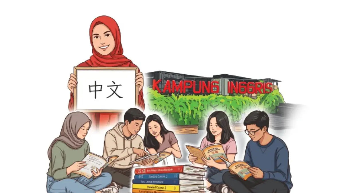 Ketika Kursusan Mandarin dan Arab Menyeruak di Kampung Inggris Pare. (Ilurstrasi: Afrizal/JPRK)