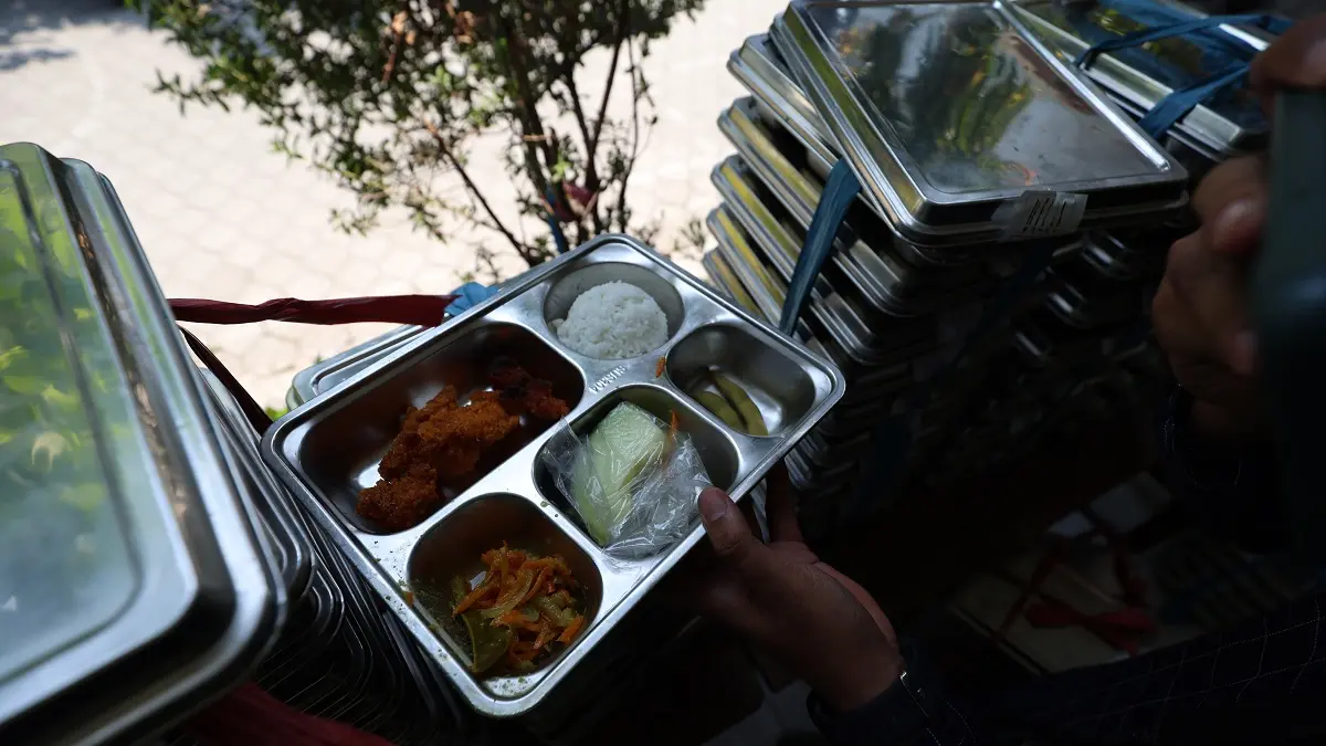 Ilustrasi menu MBG yang sebabkan keracunan puluhan anak di Kota Kediri.