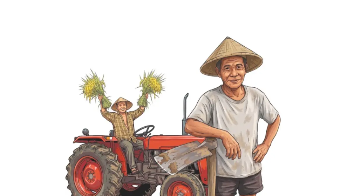 Ilustrasi pertanian. (Ilustrasi Afrizal)