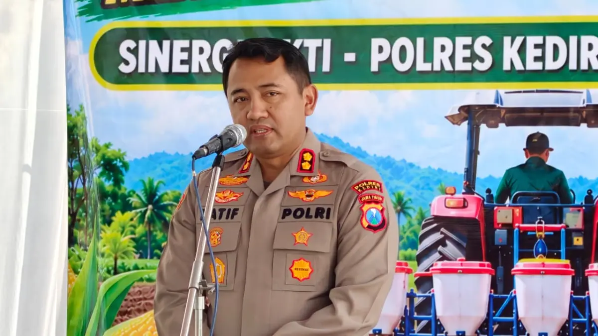 Kapolres Kediri AKBP Muh Wahyudin Latif. (Foto Asad MS)