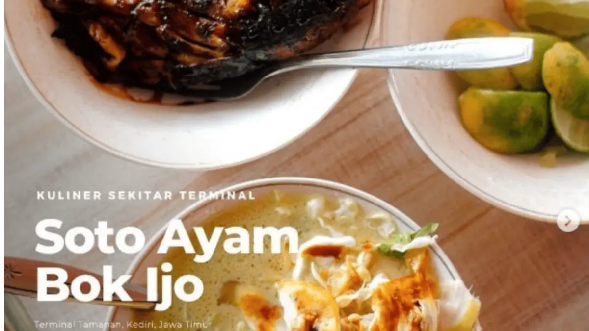 Soto Ayam Bok Ijo, salah satu kuliner legendaris di kawasan Tamanan, Kota Kediri. (Instagram/@iniKediri)