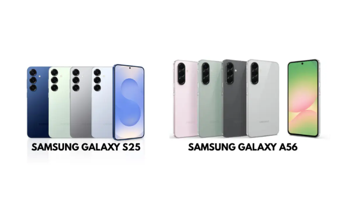 SAMSUNG GALAXY S25 vs SAMSUNG GALAXY A56