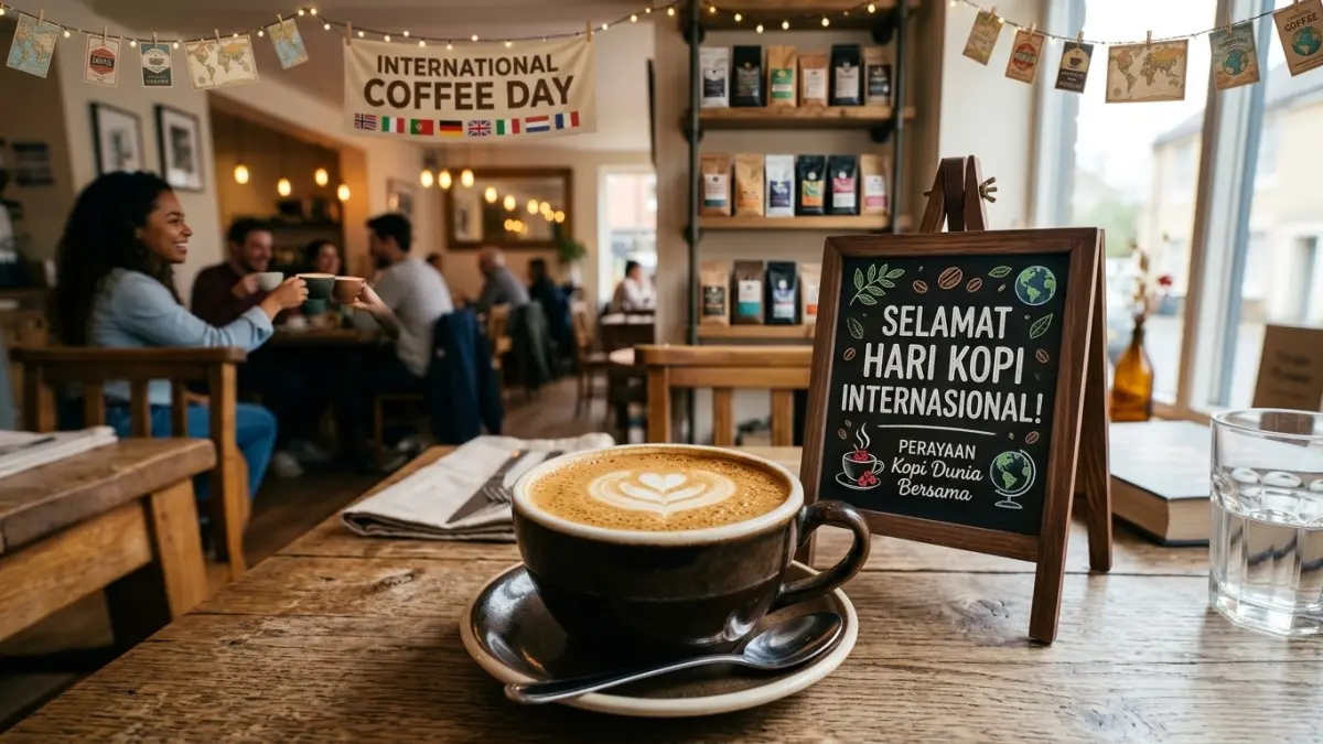 ilustrasi hari kopi internasional