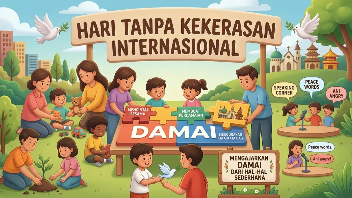 hari tanpa kekerasan internasional. begini lengkapnya
