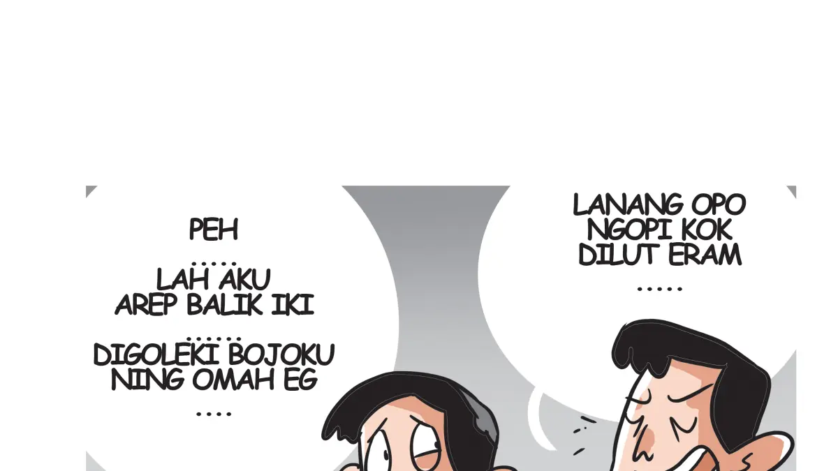Kang Dalbo hobi cangkruk, mabuk, ngepruk. (Afrizal Syaiful M/JPRK)