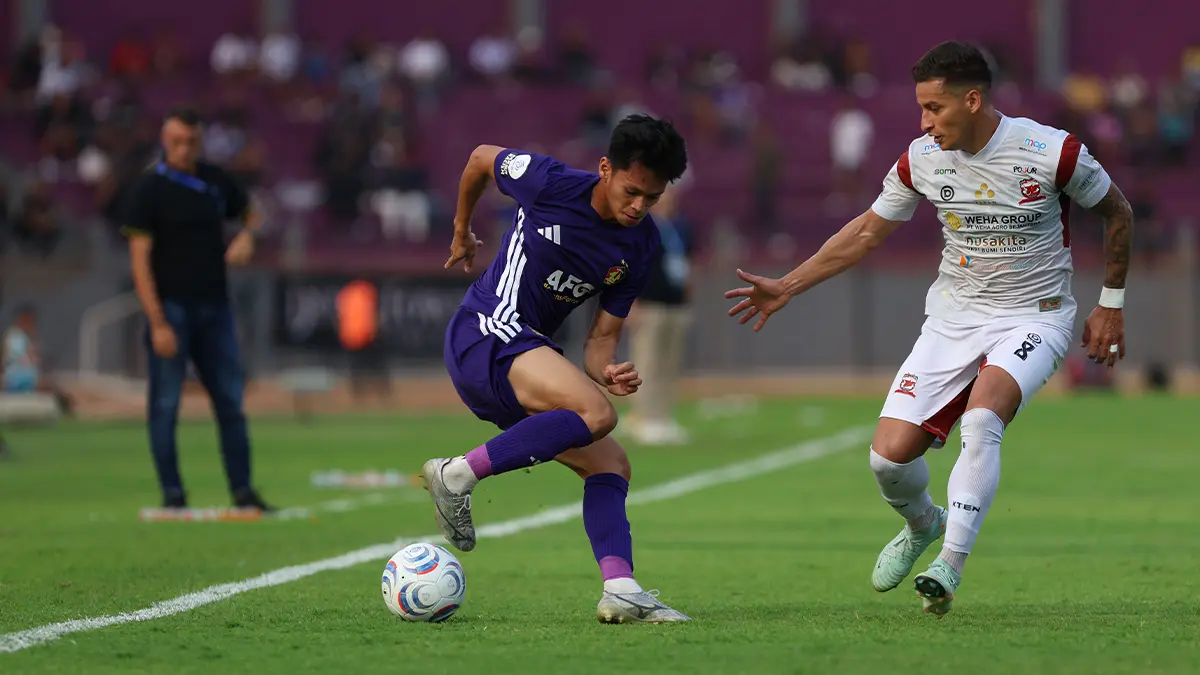 Pemain Persik Kediri Dzaki Asraf. (FOTO: Wahyu Adji/JPRK)