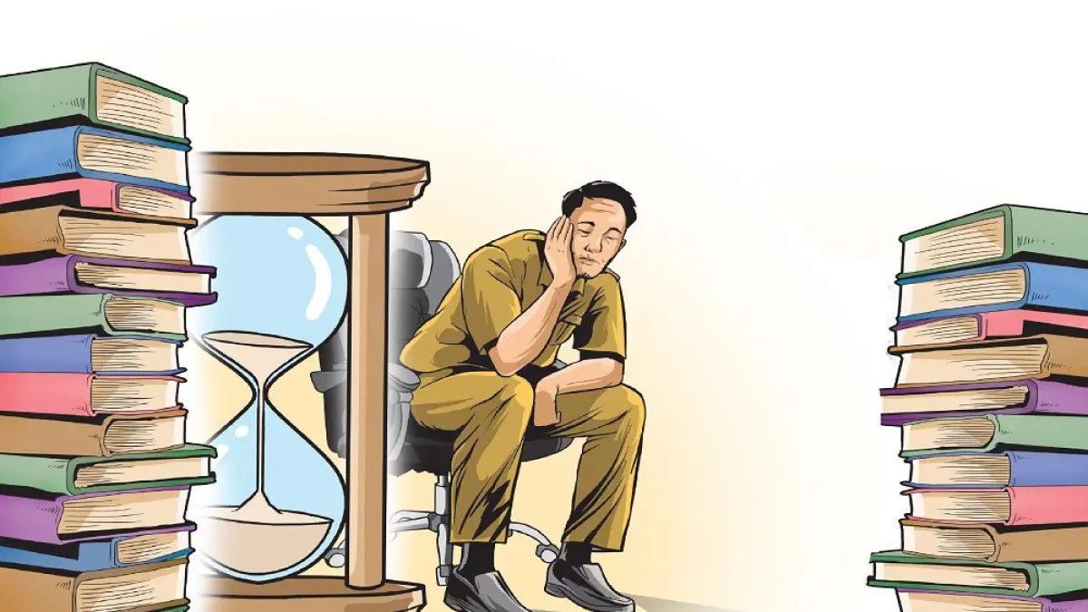 Ilustrasi guru. (Ilustrasi oleh Afrizal)