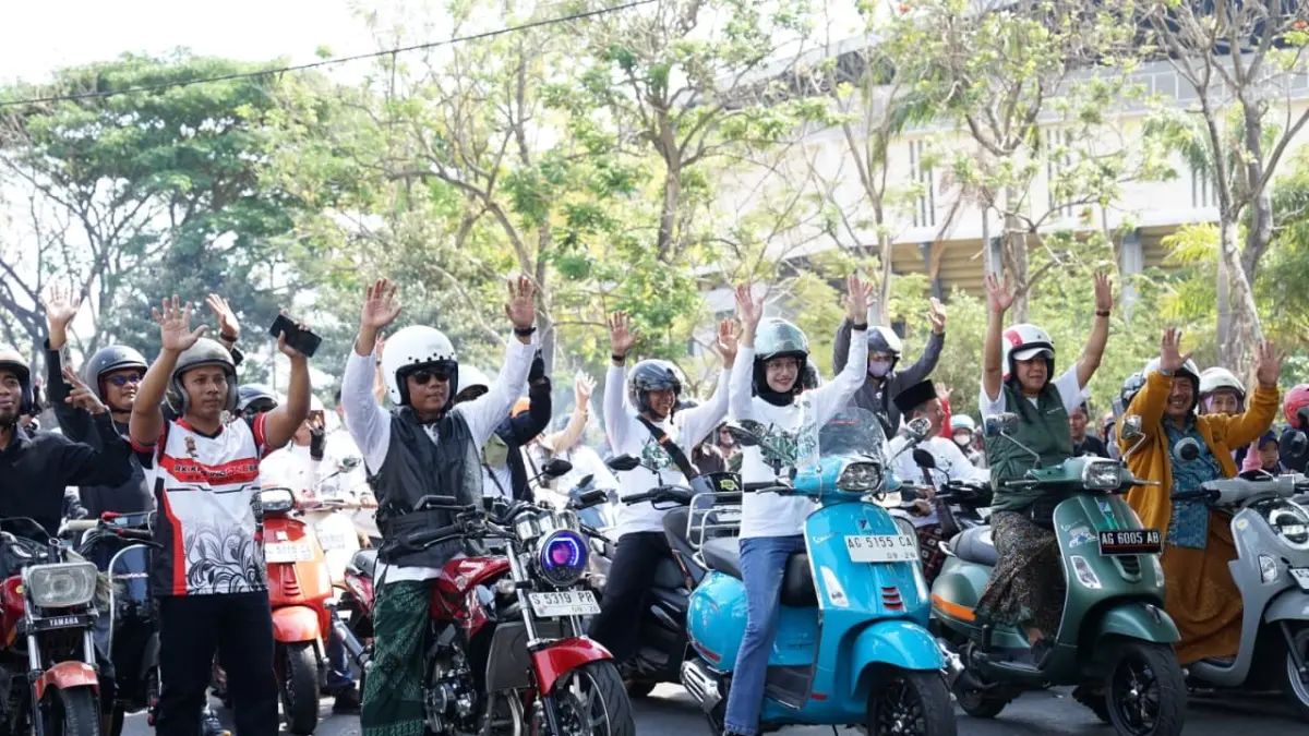 Ikut Touring Religi, Mbak Wali Telusuri Jejak Ulama di Kota Kediri