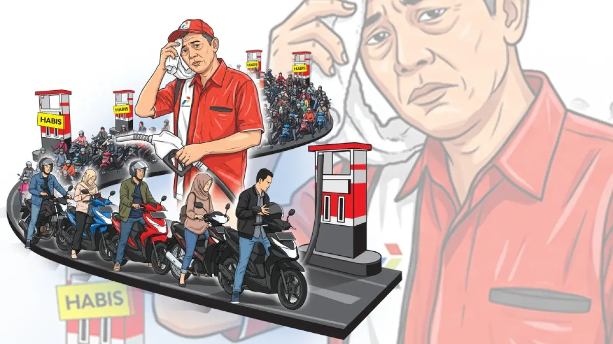 Liputan Khusus BBM (1) : Ketika Warga Kediri Harus Antre Tengah Malam demi BBM Murah