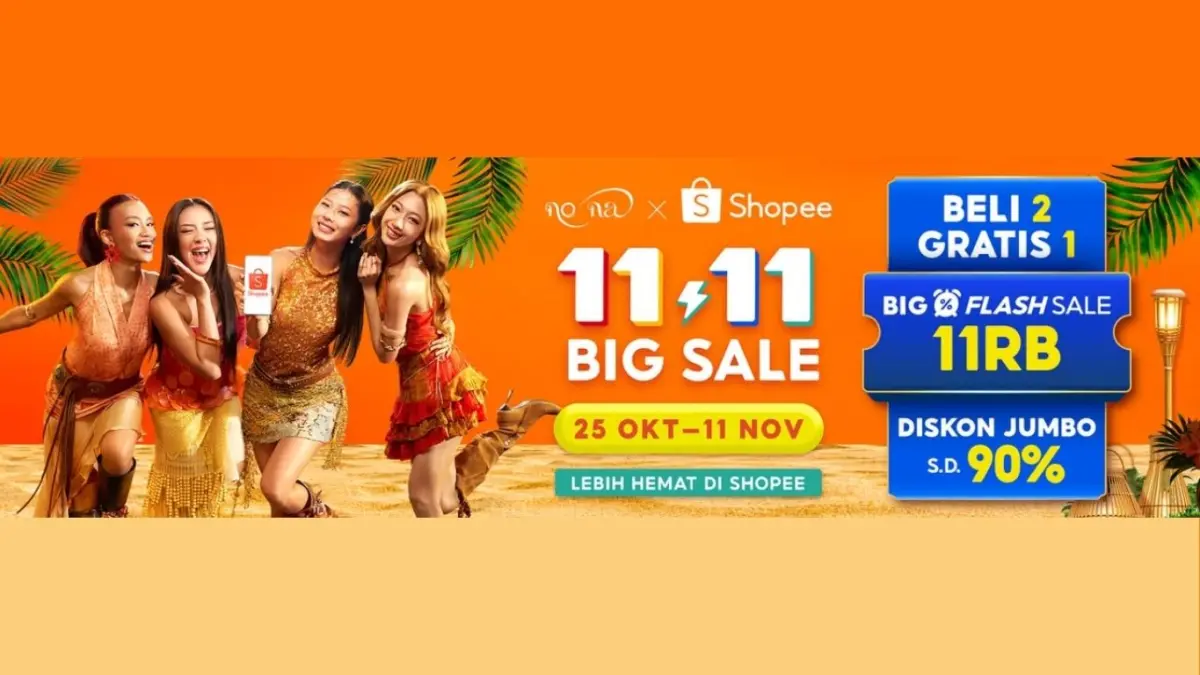 Kolaborasi no na x Shopee Bikin Belanja di 11.11 Big Sale Makin Seru