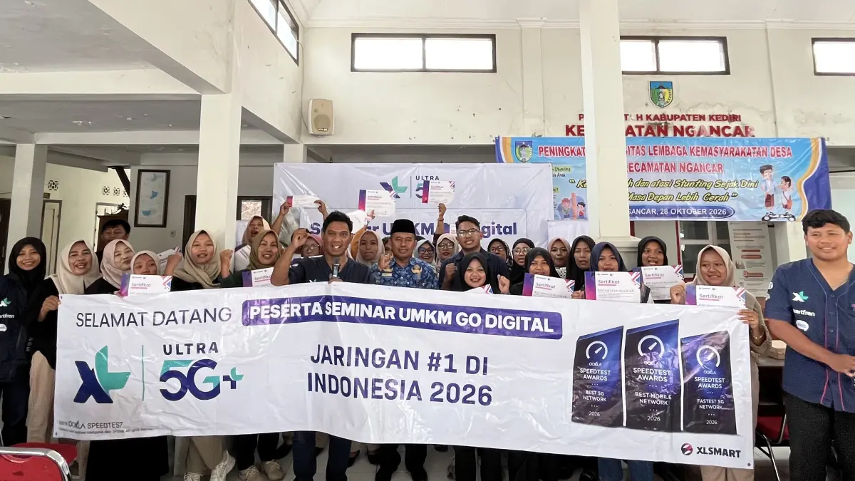 Akselerasi UMKM Go Digital, XLSMART Hadirkan Solusi AI dan Buka Peluang Kerja Warga Ngancar