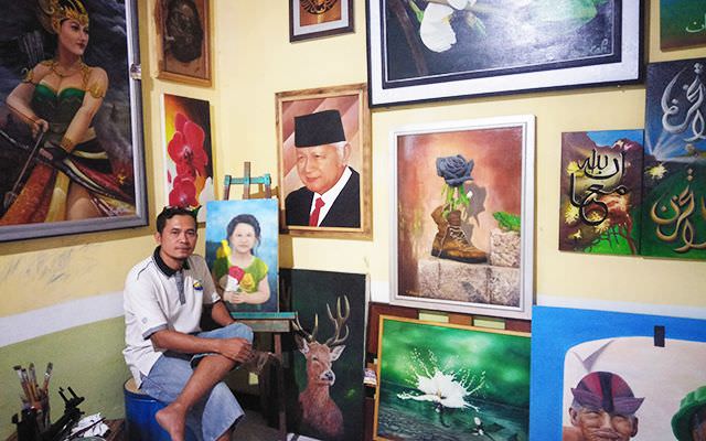 keluar-dari-kerja-hotel-endro-cahyono-tekuni-seni-lukis-realis