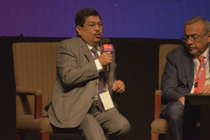 BV Mehta, Direktur The Solvent Extractors’ Association of India saat berbicara dalam 18th Indonesian Palm Oil Conference and Price Outlook 2023, Jumat (4/11).