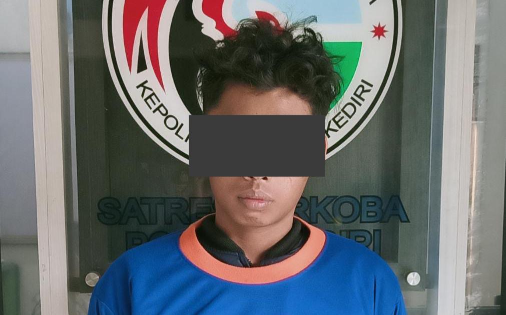 (Foto : satresnarkoba Polres Kediri)