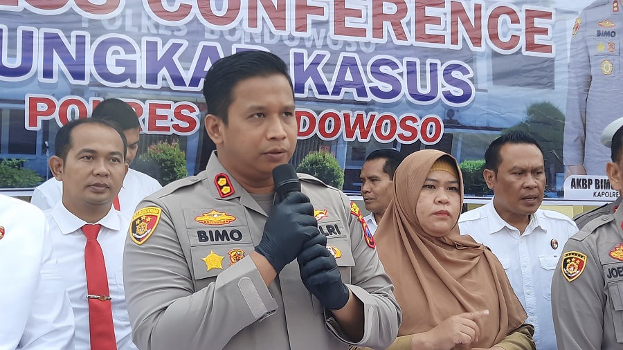 MENYATAKAN SIKAP: Kapolres Bondowoso AKBP Bimo Ariyanto yang perintahkan jajarannya untuk menindak tegas pelaku curas, curat, dan curanmor.