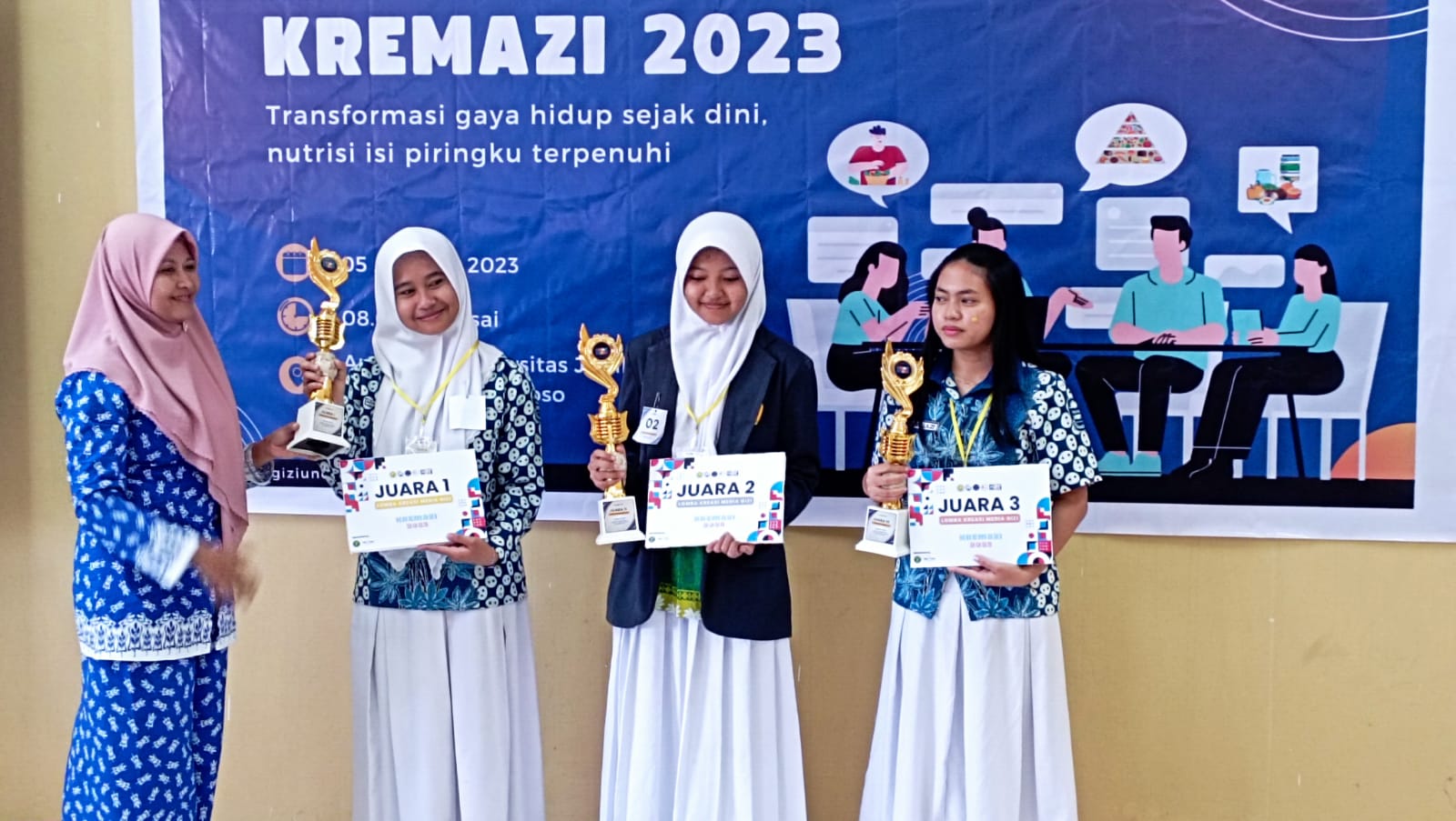 SMAN 1 Tenggarang Unjuk Prestasi Diajang KREMAZI Himagizi FKM Unej.