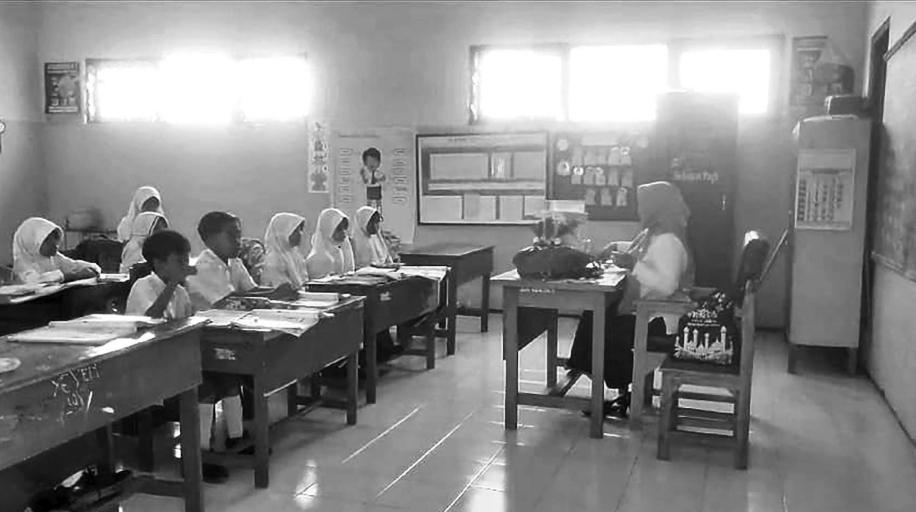 FOKUS: Suasana pembelajaran di SDN Koncer 1. Di antara mereka terdapat siswa penyandang disabilitas yang membutuhkan fasilitas belajar.