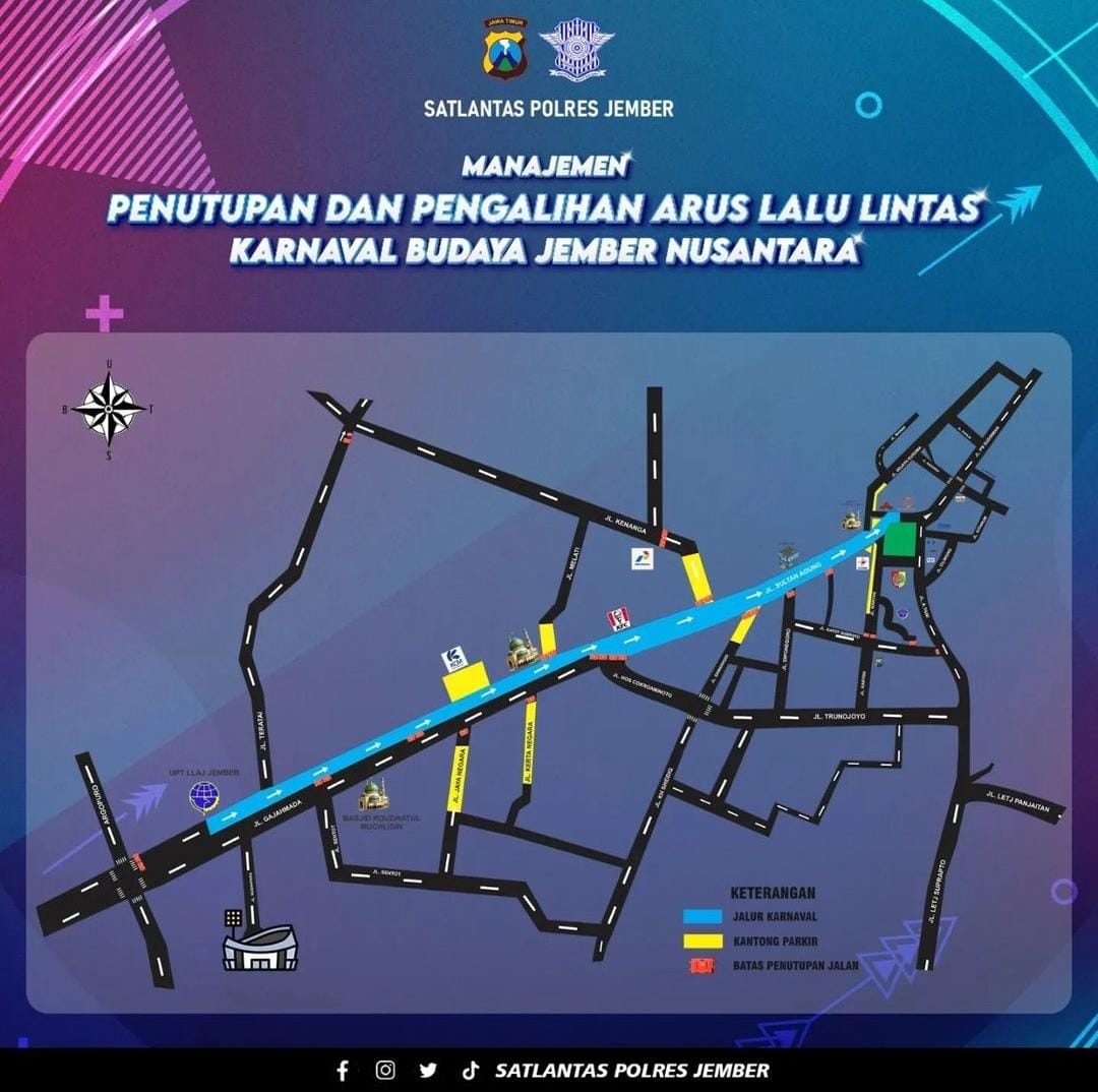 Foto : Instagram @satlantasjember