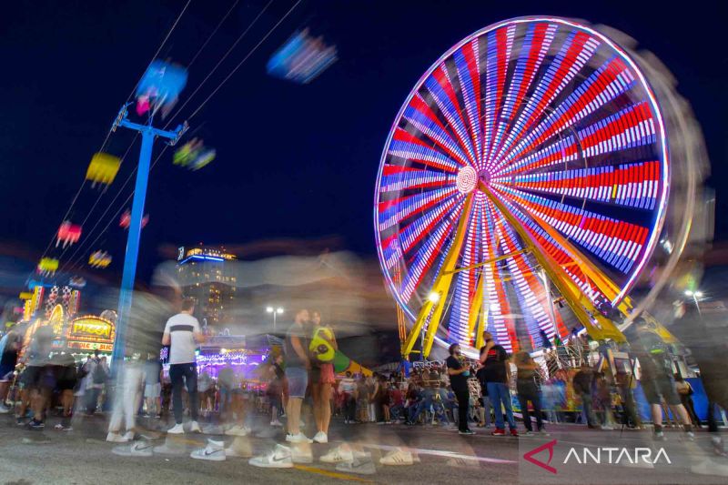 DOK ANTARA ilustrasi pasar malam