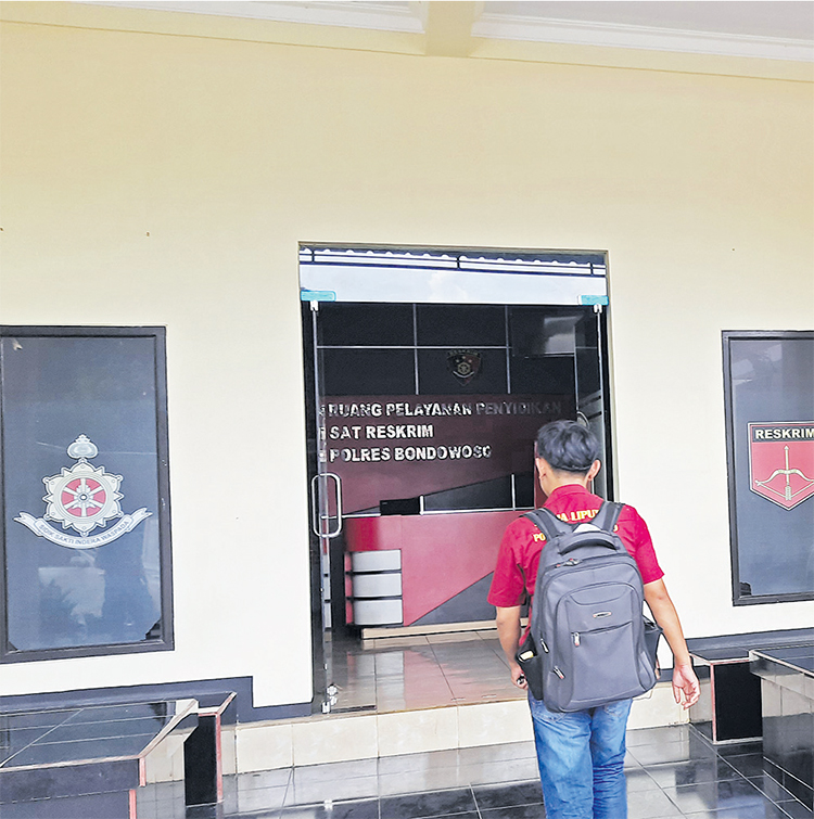 BERAKTIVITAS: Kondisi ruangan Satreskrim Polres Bondowoso, kemarin (11/1).