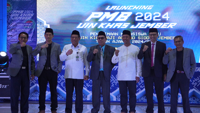 UIN KHAS Jember Launching PMB 2024 (Foto : Viona/ Radar Jember)