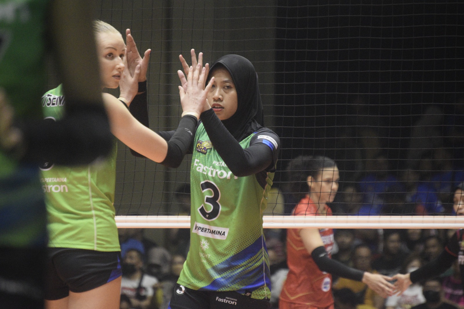 Megawati Hangestri Pertiwi saat membela Jakarta Pertamina Fashion di ProLiga 2023. (M.AINULBUDI/RJ)