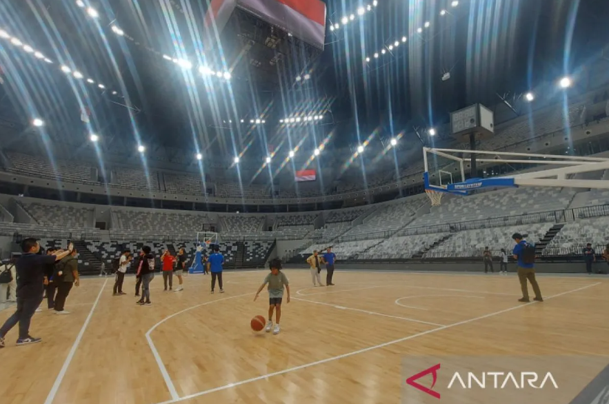 Indonesia Arena atau Indoor Multifunction Stadium (IMS) Gelora Bung Karno Jakarta. (ANTARA/Aditya Ramadhan)