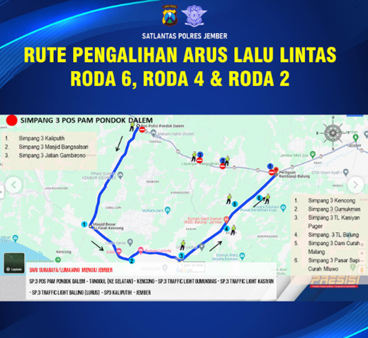 DOK Instagram Satlantas Jember