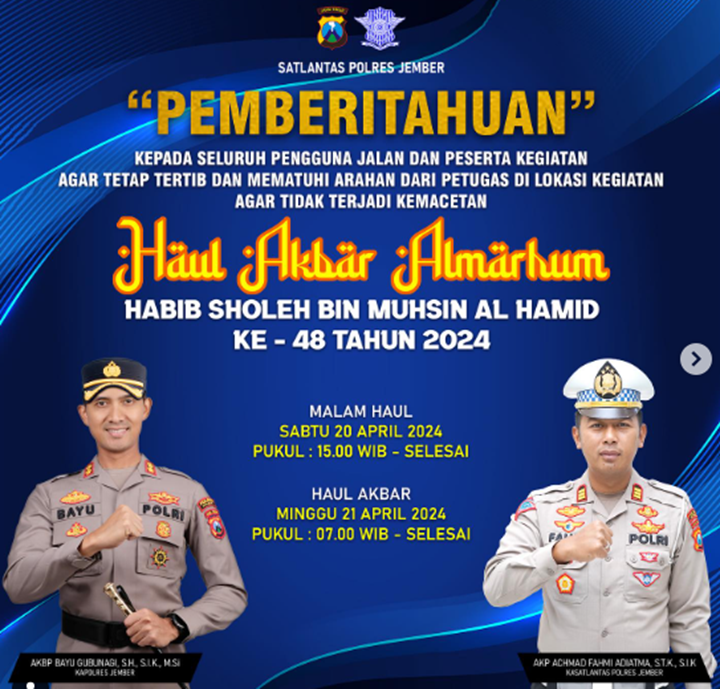 DOK Instagram Satlantas Jember