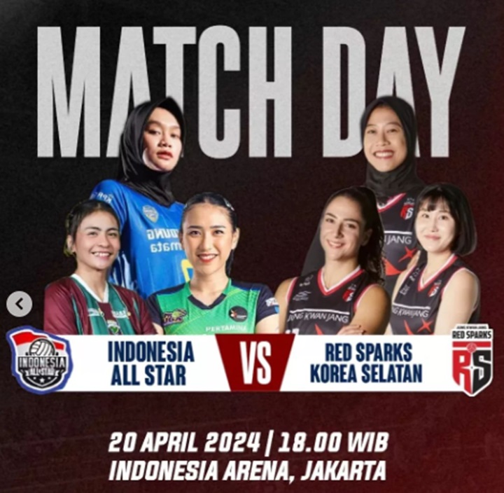 MATCHDAY Indonesia All Star vs Red Sparks