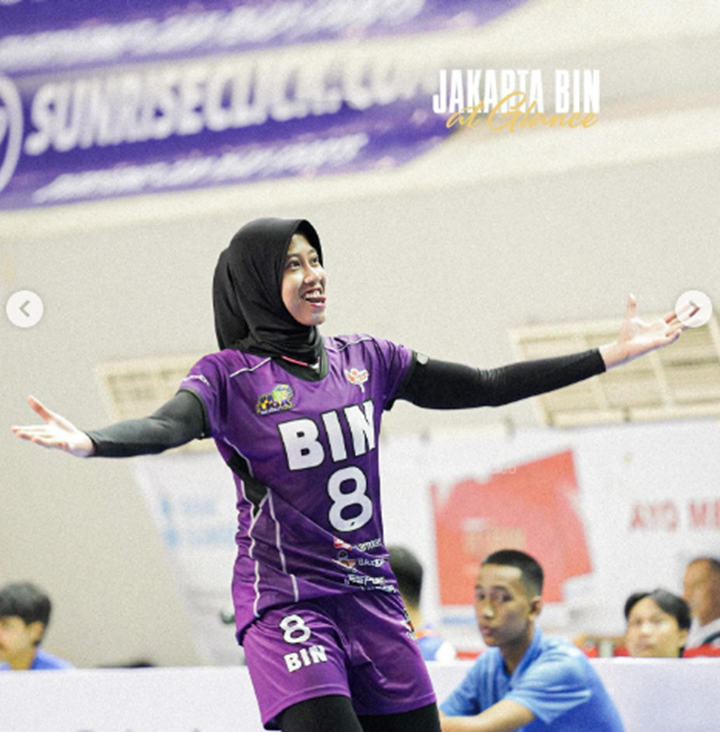 Megawati Hangestri Pertiwi ketika bermain bersama Jakarta BIN di Proliga 2024. (DOK INSTAGRAM JAKARTA BIN)