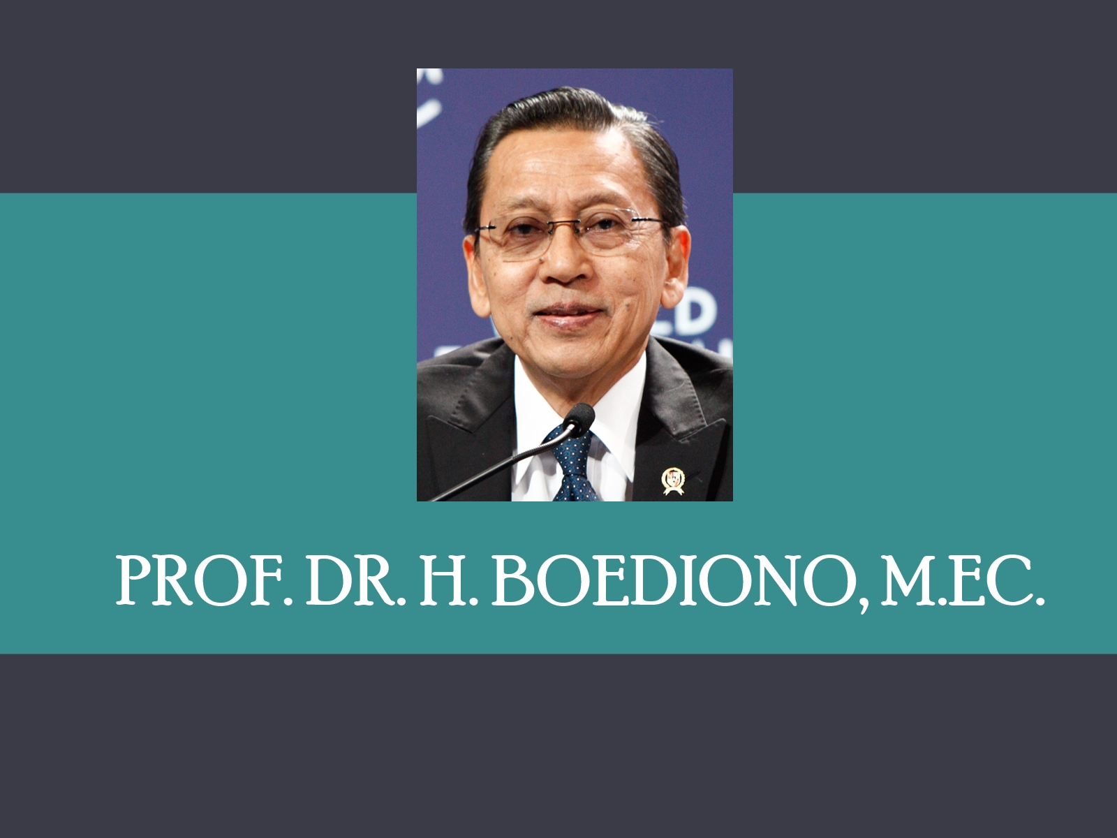 PROF. DR. H. BOEDIONO, M.EC.