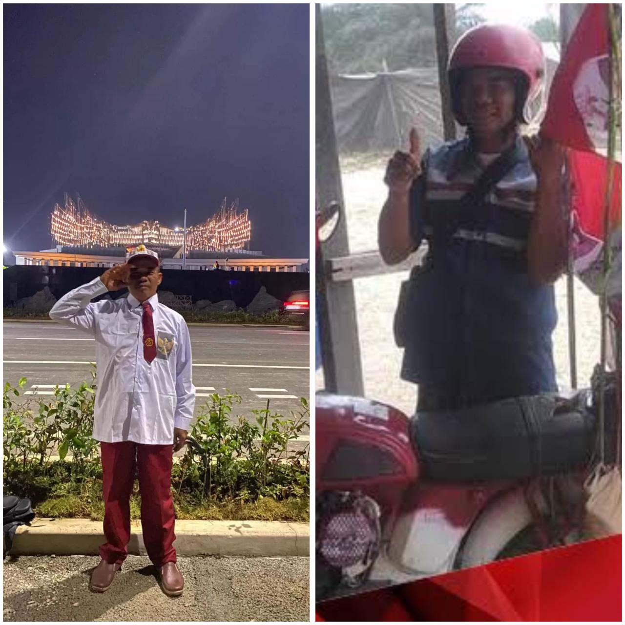 SEMANGAT: Perjuangan Muklasin pedagang pentol asal Gresik, Jawa Timur nekat motoran ke IKN