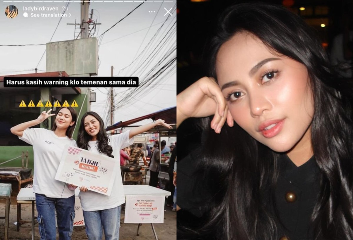 sumber foto: kolase postingan akun twitter pinkypetaals & instagram rachel vennya