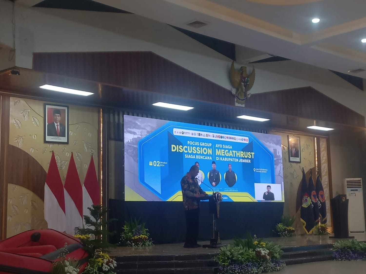 FGD Mitigasi Gempa Megathrust di Wilayah Pesisir Pantai Selatan Kabupaten Jember (Sumber: Youtube Pemkab Jember)