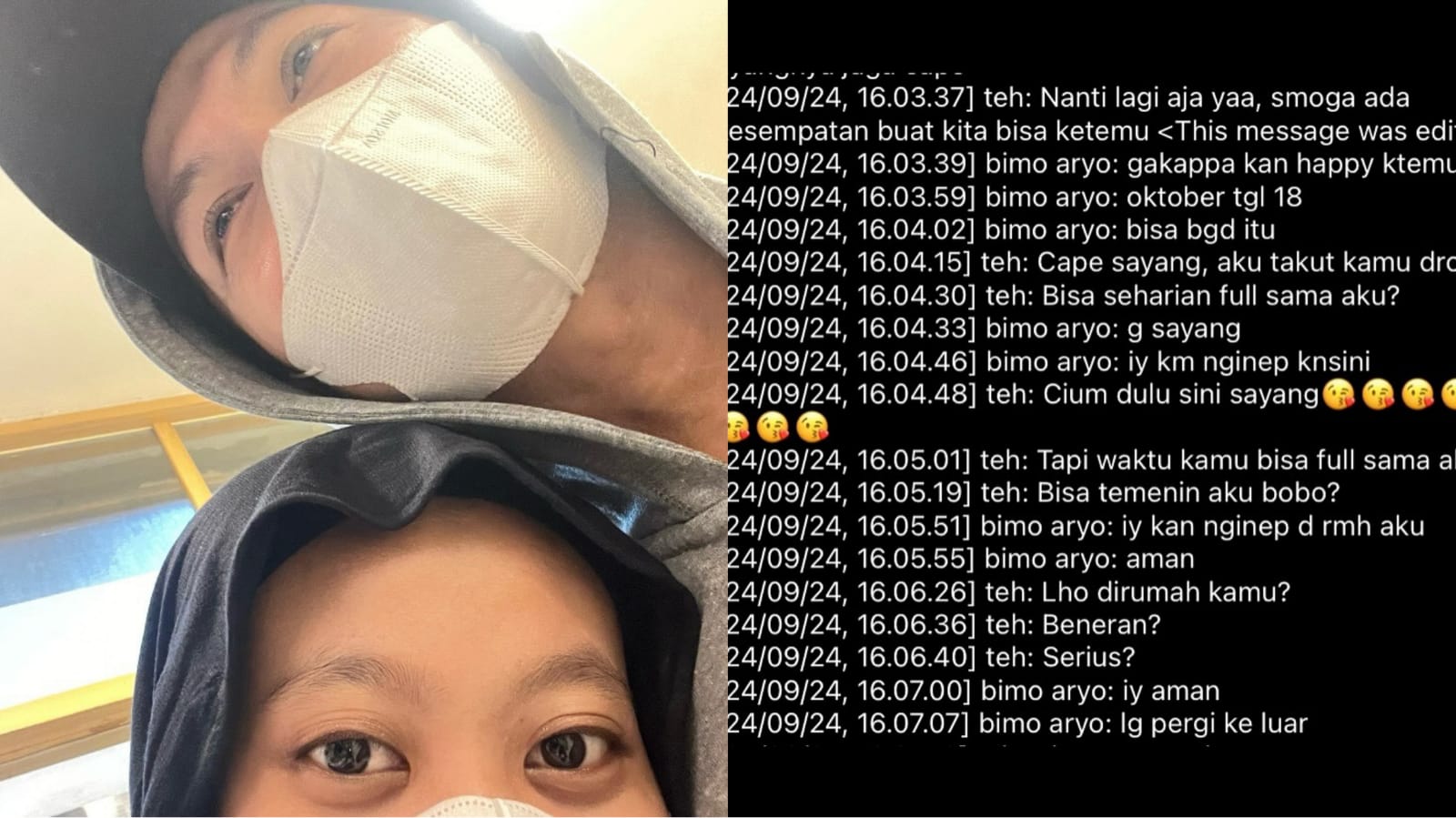 Foto: Bukti perselingkuhan Bimo Aryo Tejo yang diungkap oleh Arie Rieyanthie melalui akun instagramnya (Sumber: Instagram @arie_rieyanthie)