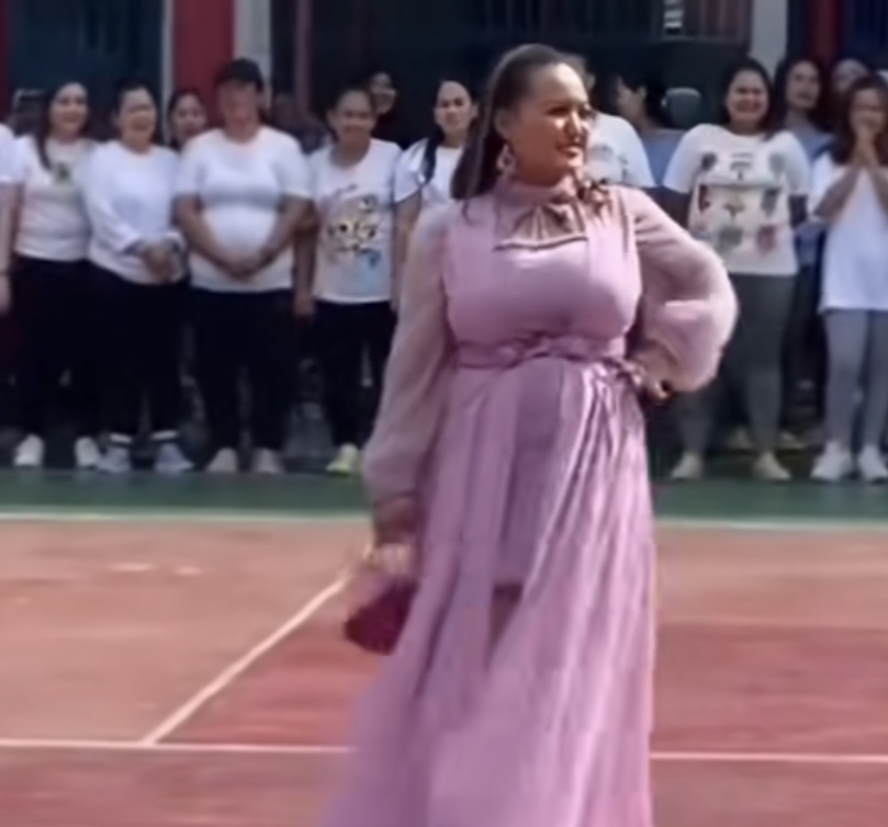 Lina Mukherje setelah keluar dari tahanan.