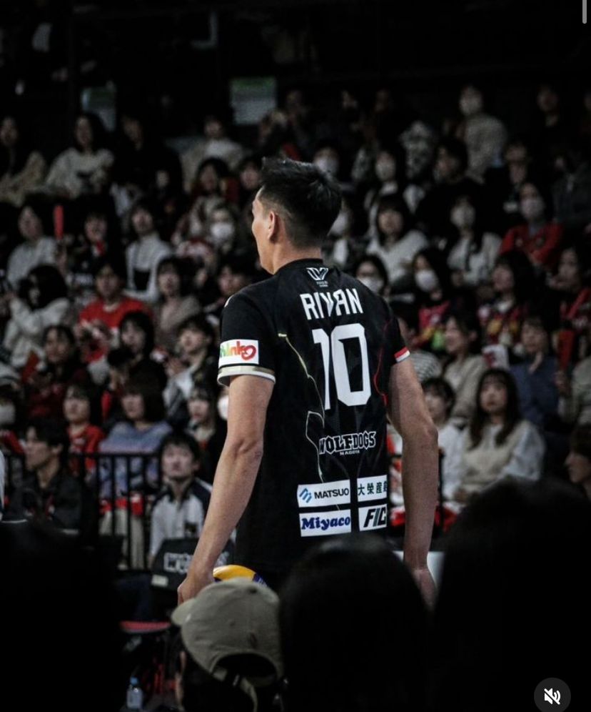 Rivan Saat Berlaga Bersama Wolfdogs Nagoya.  Sumber: Instagram @Rivannurmulki