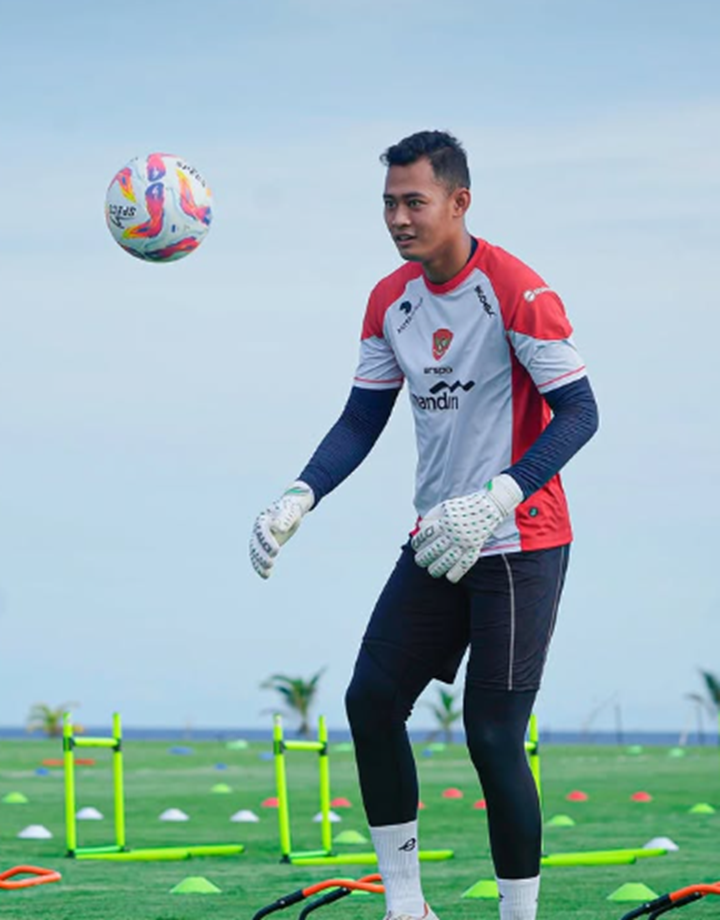Erlangga Setyo ketika berlatih bersama Timnas DOK : Instagram PSPS