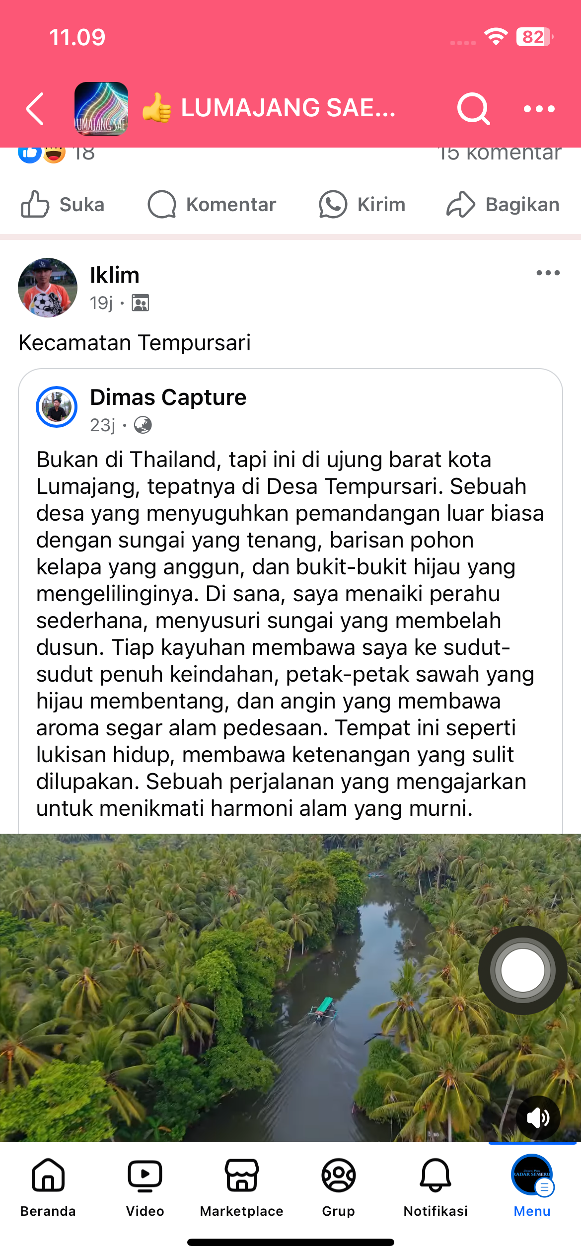 Unggahan video akun Dimas Capture membuat warganet berdecak kagum.